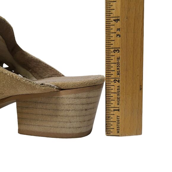 Musse & Cloud Womens Leather Nanette Tan Mules EUR 40 US 9 Western Made in Spain - Picture 7 of 8